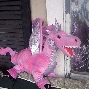 Dinosaur Dragon With Wings Plush Stuffed Animal Toy. NWT.